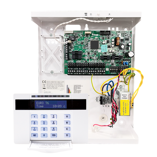 EURO 76 Zone Small Hybrid Control Panel Grade 2 with Keypad PYRONIX-EURO76-S-UK